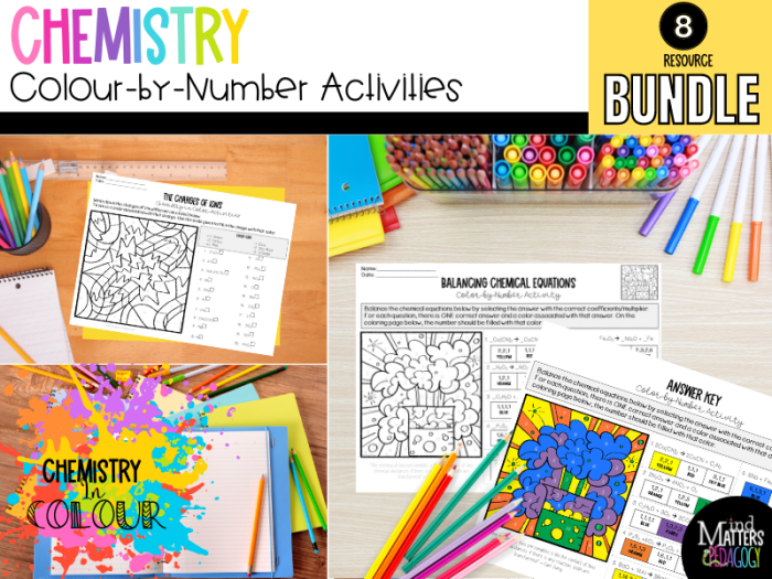 Color by number classifying reactions