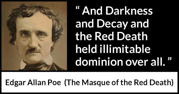 Death red poe edgar allan masque kwize quote