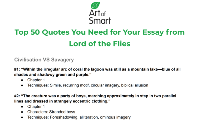 Quotes from lord of the flies chapter 7