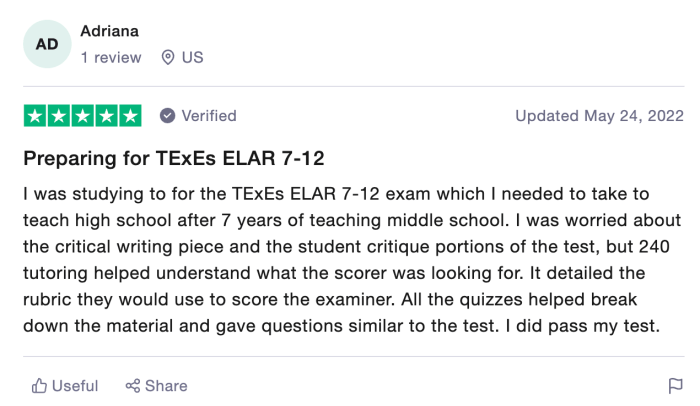 Free texes elar 7-12 practice test