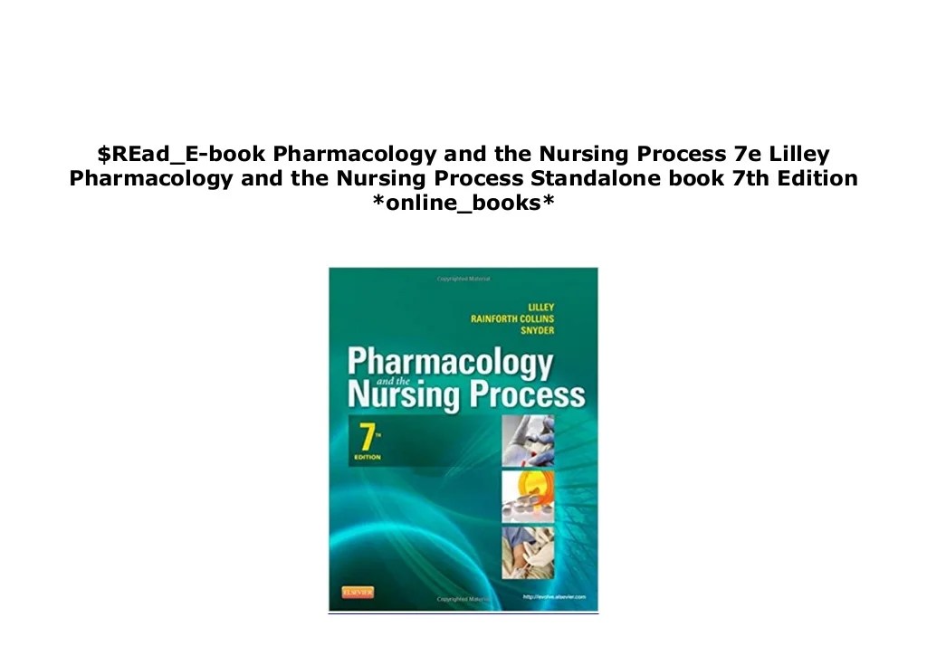 Lilley pharmacology and the nursing process