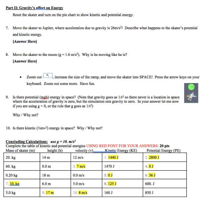 Phet simulation - gases intro answer key