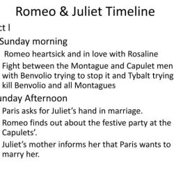 Juliet romeo timeline freshmen according