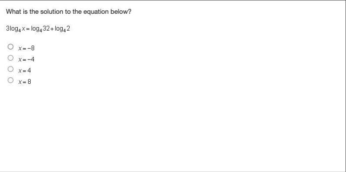 What is the solution to the equation below mc009-1.jpg