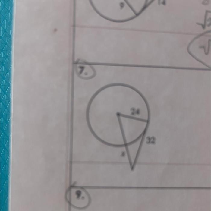 Assume appear segments tangent hundredths nearest