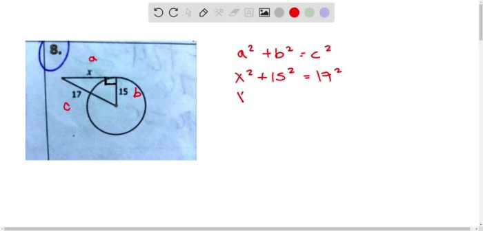 Assume that segments that appear to be tangent are tangent